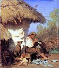 Henryk Hector Siemiradzki Canvas Paintings - Country Idyll